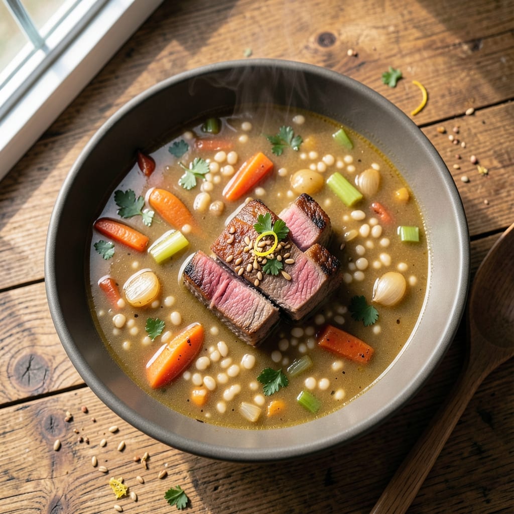 5 Star Beef Barley Soup Recipe: Velvet Broth Meets Toasted Barley Crunch