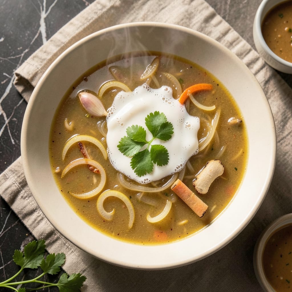 Aatu Kaal Soup Recipe: Coconut-Turmeric Spice Harmony in One Pot
