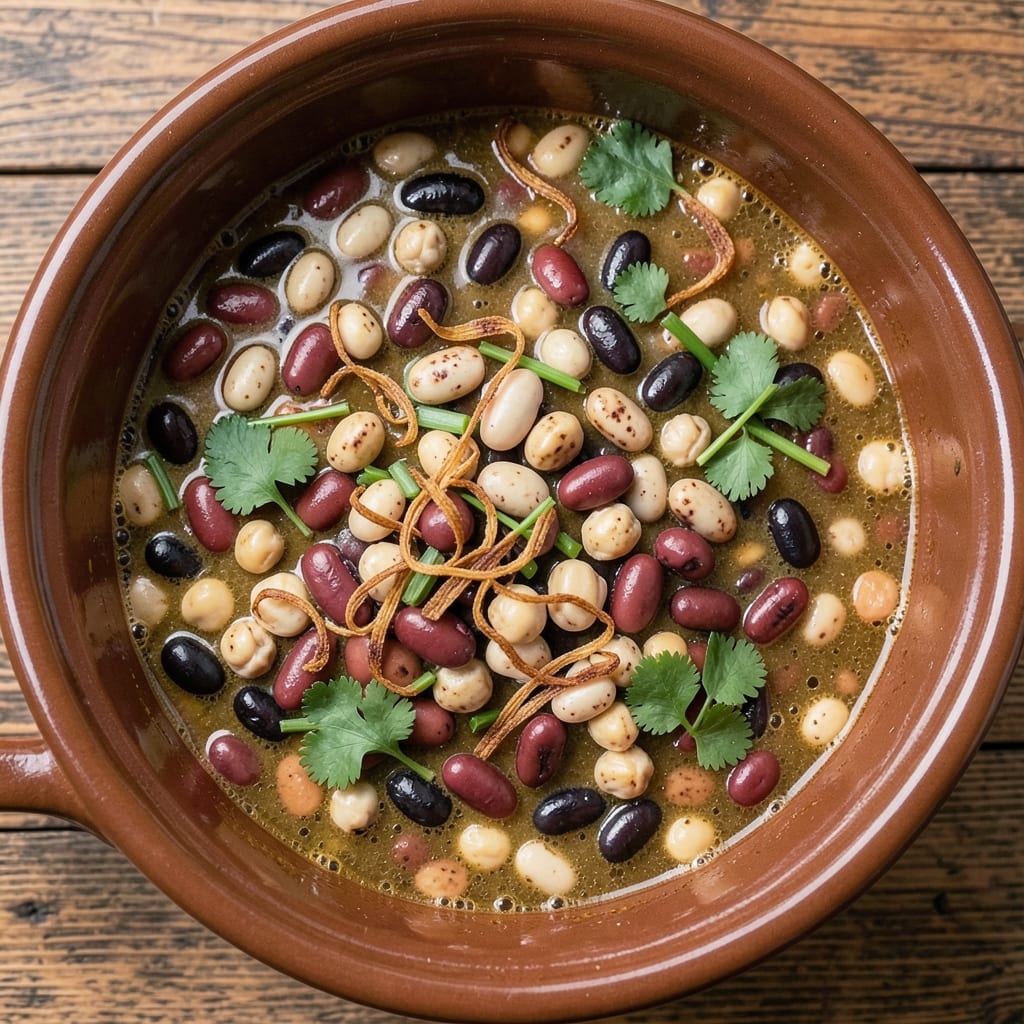 15 Bean Soup Crock Pot or Slow Cooker Recipe: Pantry Meal with Smoky Depth and Crunchy Beans