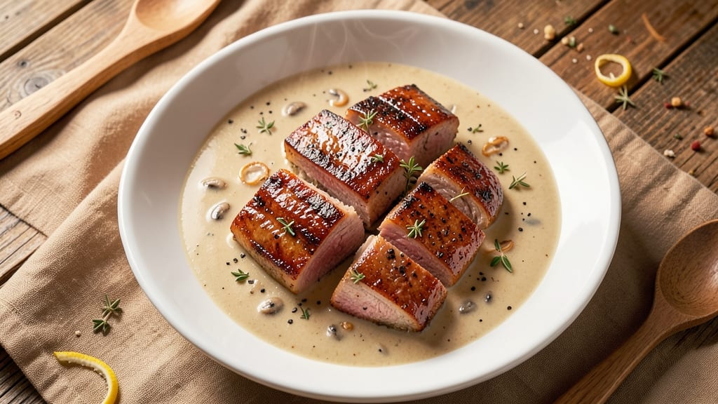 Oven Baked Pork Chops with Cream of Mushroom Soup Recipe: Crispy Crust and Silky Sauce Harmony