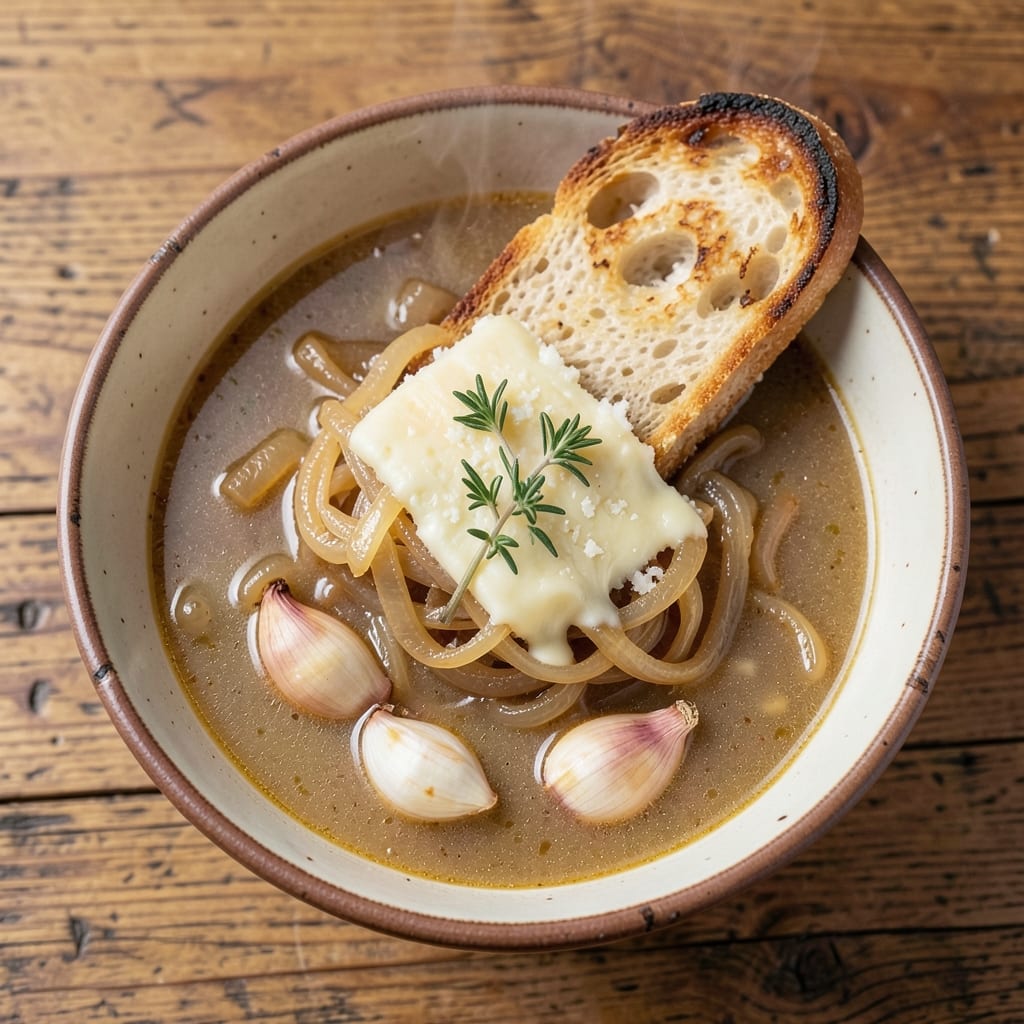 All-Day French Onion Soup Recipe: Caramelized Onions and Gruyère Crisp
