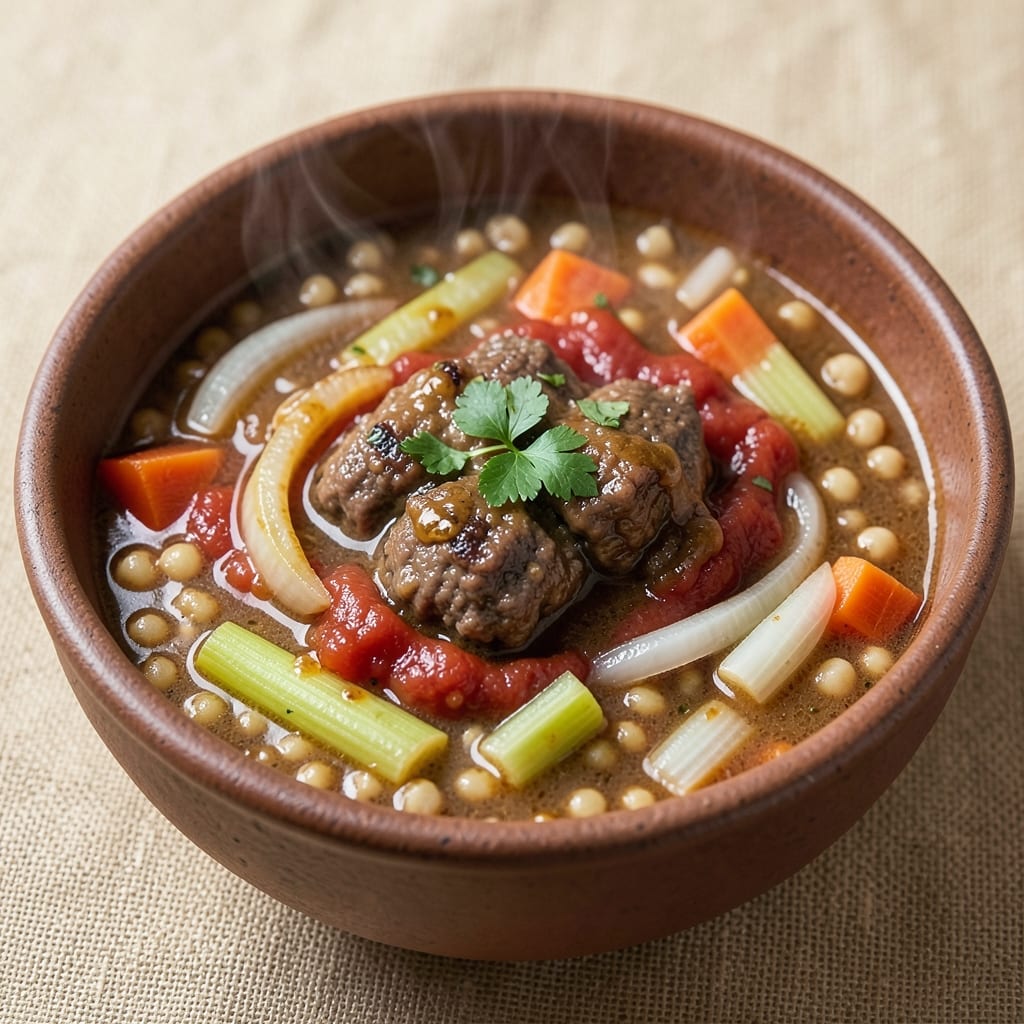 5-Star Hamburger Soup Recipe: Smoky Beef and Barley Comfort