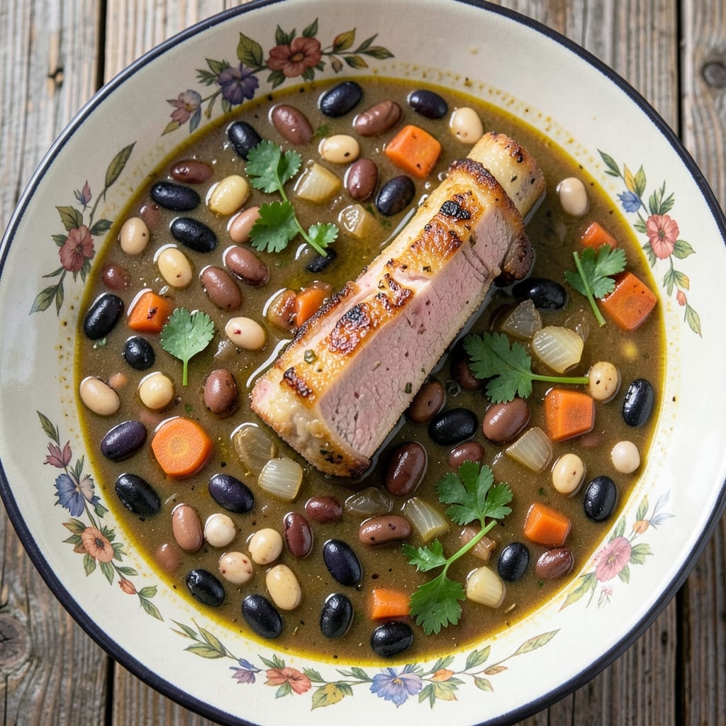16 Bean Soup Recipe With Ham Hock Slow Cooker: Deep Umami Infusion From Slow-Simmered Bones