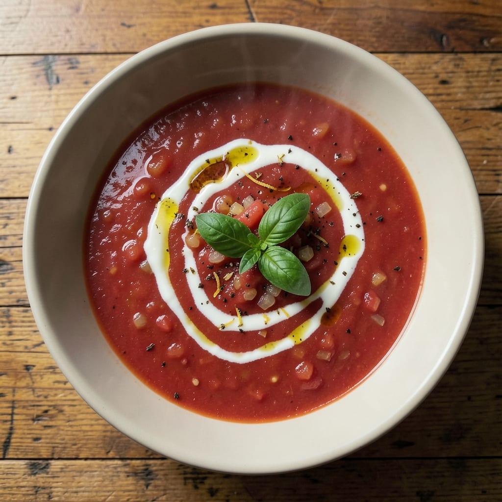 1 Serving Tomato Soup Recipe: Single-Pot Velvety Richness