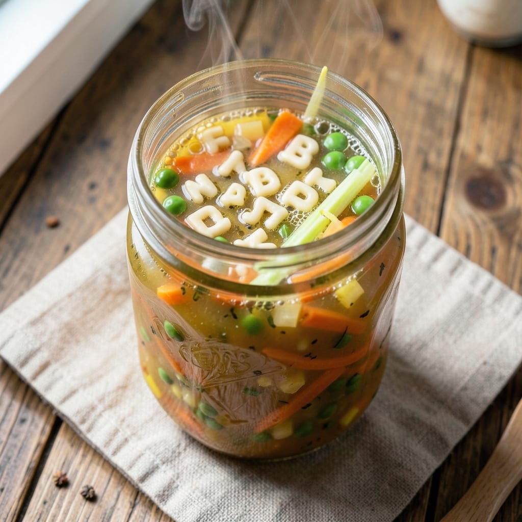 Alphabet Soup in a Jar Recipe: Pantry Staples Simmered Into Kid-Friendly Magic