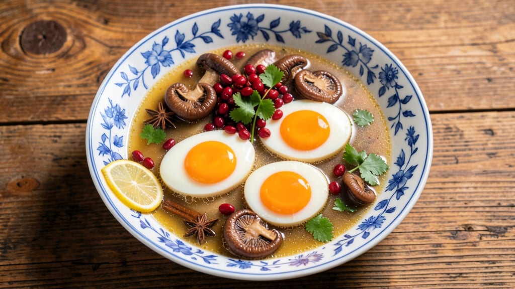 Beijing-Style Egg Drop Soup Recipe: Fragrant Eight-Treasure Broth with Silky Ribbons