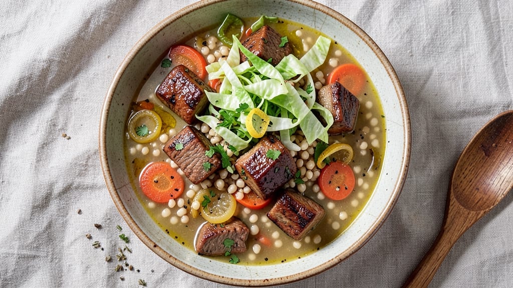 Beef Barley and Cabbage Soup Recipe: Hearty Winter One-Pot with Chewy Grains