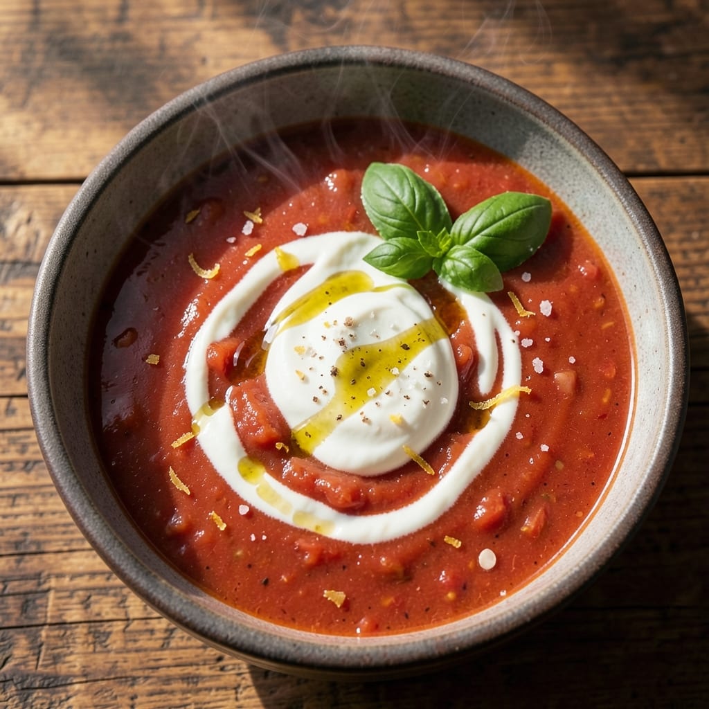 3-Ingredient Tomato Soup Recipe: Silky Smoothness in 15 Minutes