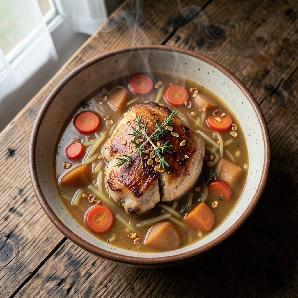 Alpine Village Chicken Soup Recipe: Herbed Creaminess With Crispy Top Magic
