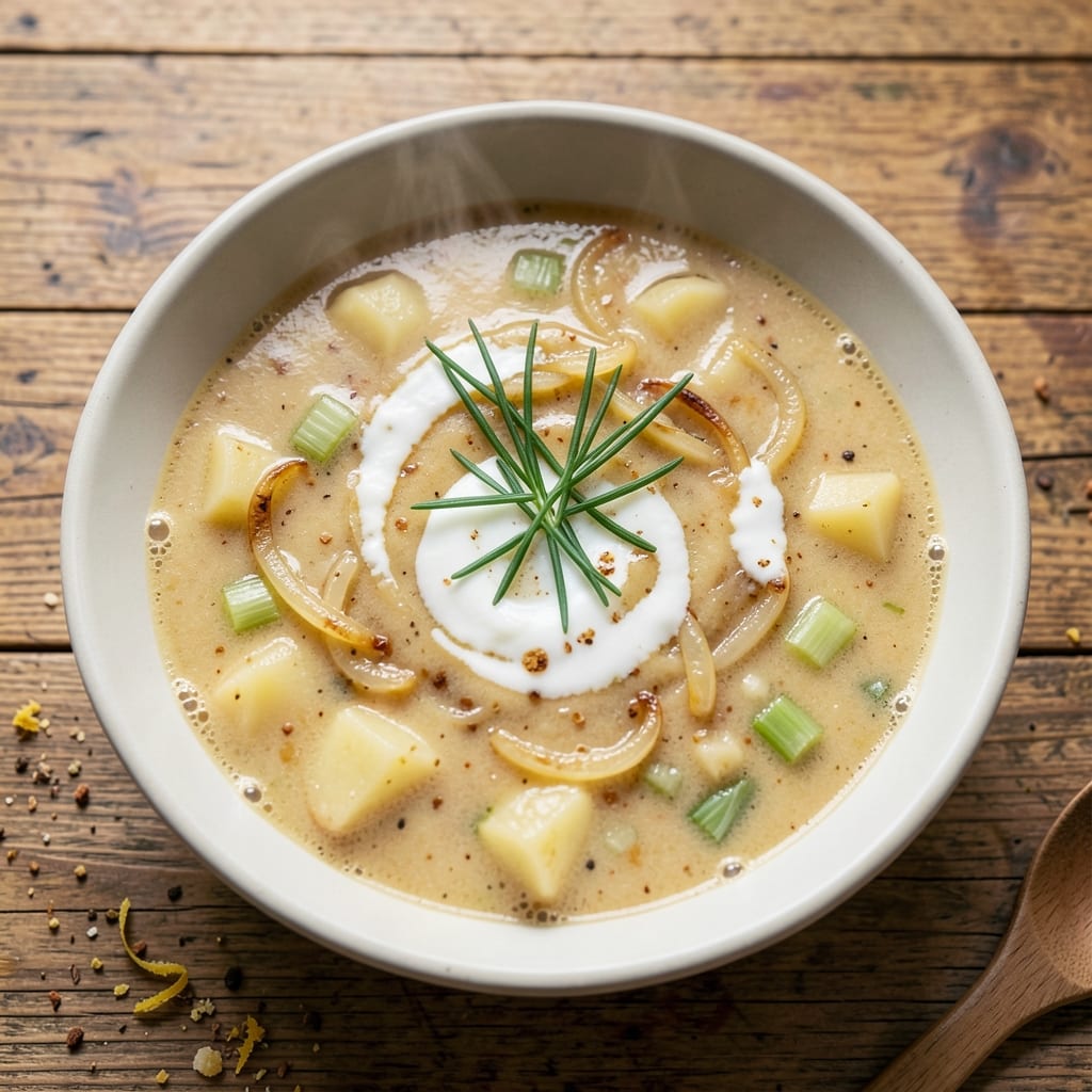 Add Potato Soup Recipe: Crispy Top, Velvety Swirls Without the Blender