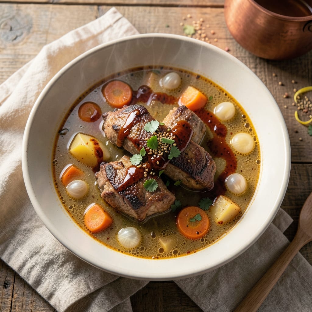 Algerian Chorba Soup Recipe: Harissa-Infused Lamb and Chickpea Comfort