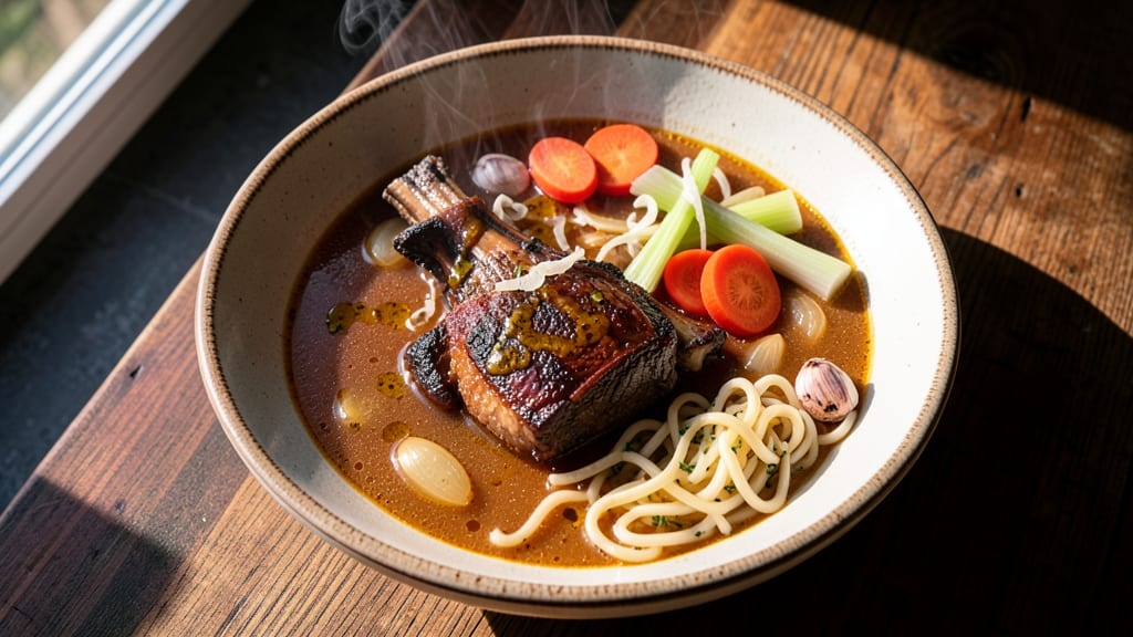 Beef Shank Noodle Soup Recipe: Slow-Simmered Umami with Al Dente Noodles