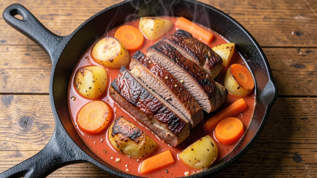 Beef Stew Recipe with Tomato Soup and Potatoes and Carrots: One-Pot Hearty Feast in 75 Minutes