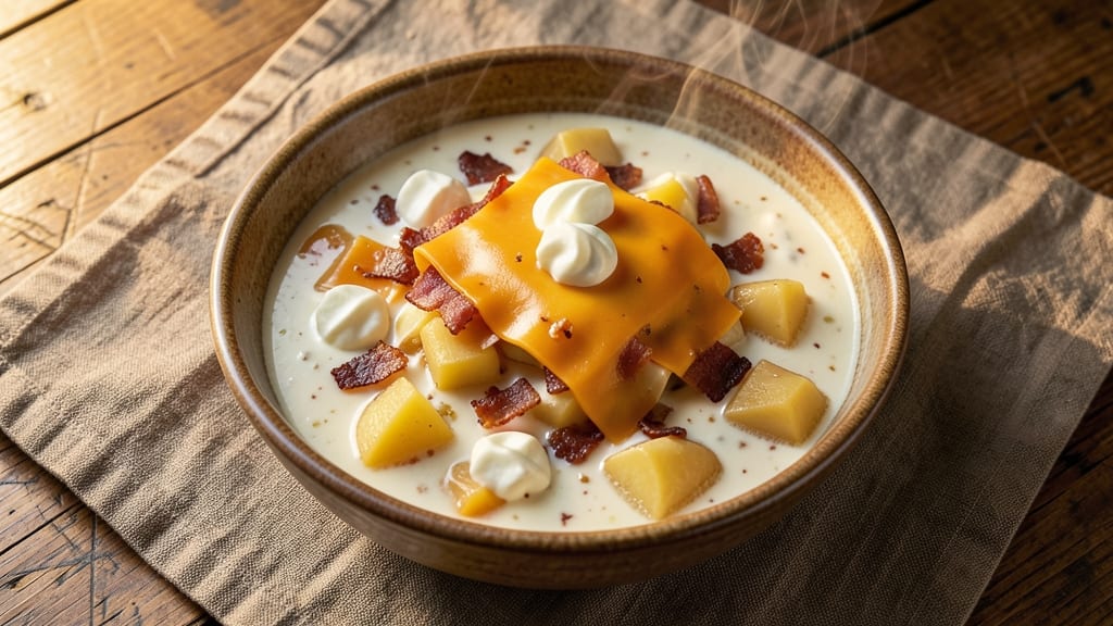 Bennigan's Loaded Baked Potato Soup Recipe: Crispy Bacon and Cheese Topping Magic