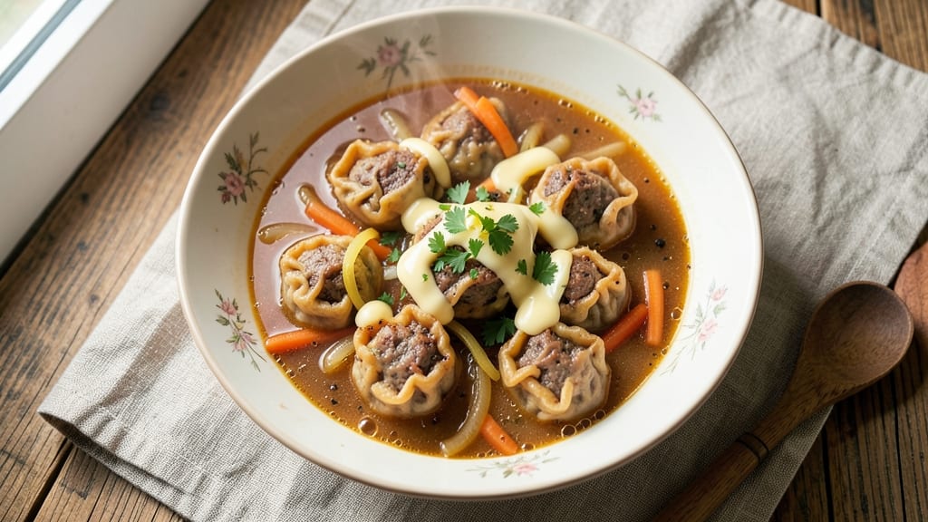 Bohemian Liver and Dumpling Soup Recipe: Savory Herbal Broth With Tender Meatballs