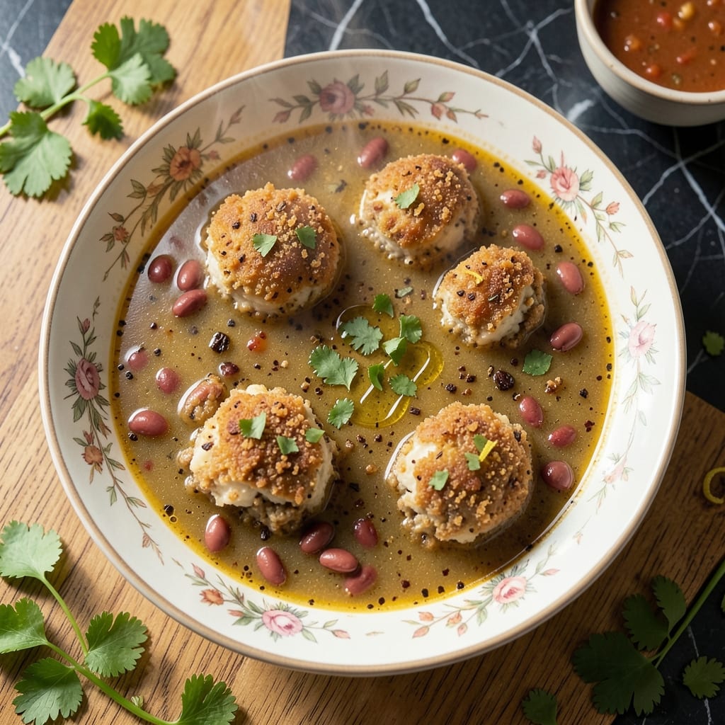 Almondigas Soup Recipe: Spiced Meatballs in Silky Tomato Broth