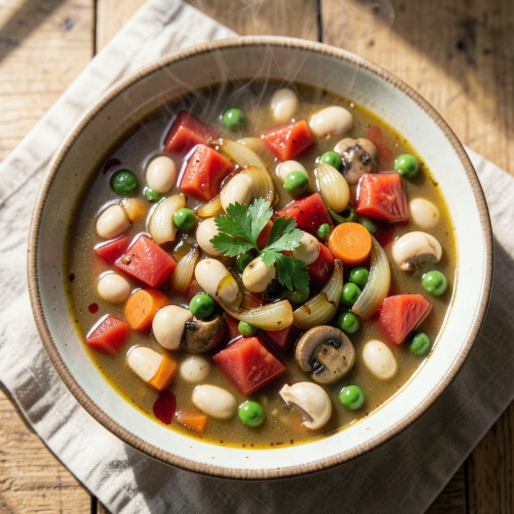 5-Can Vegetable Soup Recipe: Pantry-to-Pot Umami Bomb