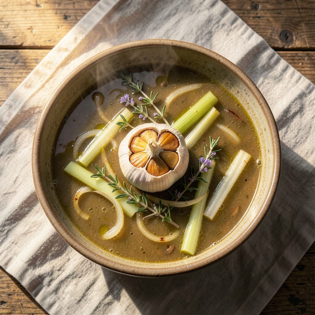 52 Clove Garlic Soup Recipe: Bold Roasted Garlic Base for Rich Depth