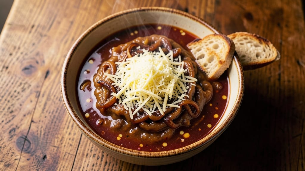 Bern's French Onion Soup Recipe: Caramelized Onions and Gruyère Gold