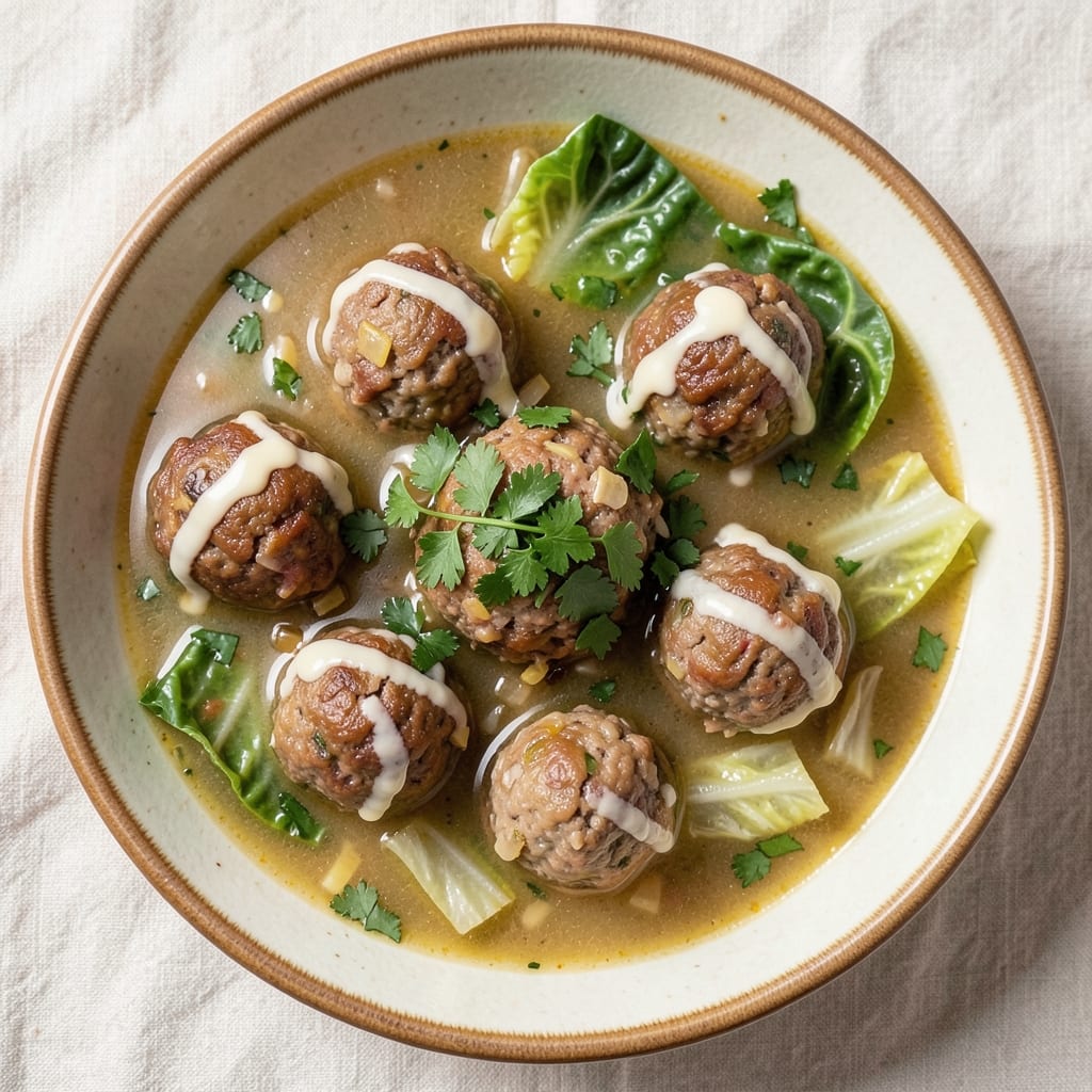 Albondigas Soup Recipe with Cabbage: Spanish-Style Meatballs in Savory Broth