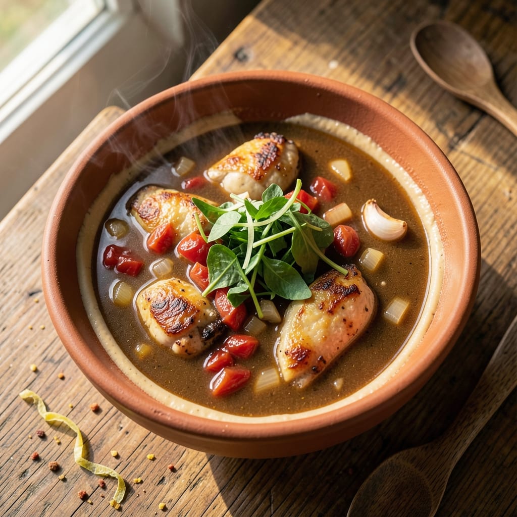 African Chicken Soup Recipe: Spiced Tomato and Peanut Butter Harmony