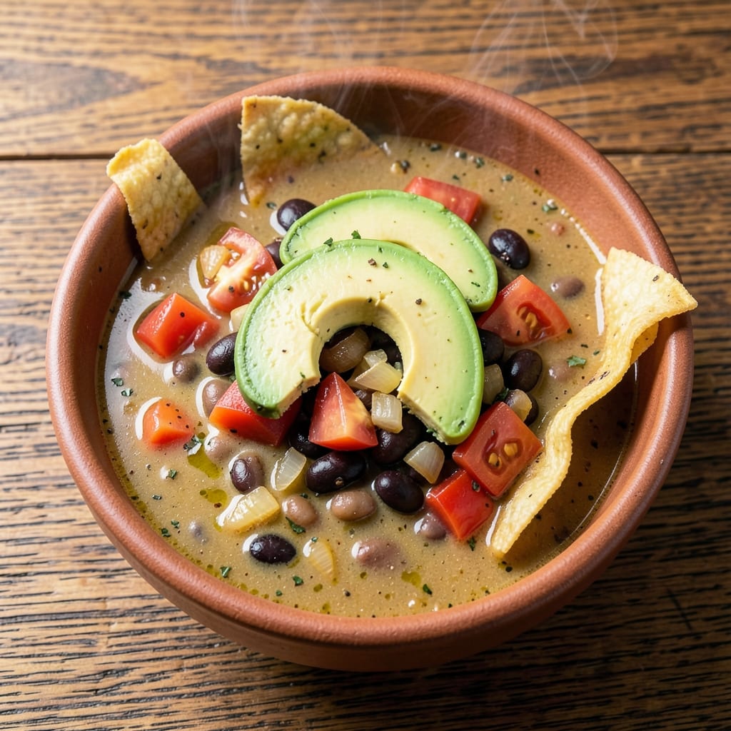 Alamo Cafe Tortilla Soup Recipe: Smoky Avocado and Black Bean Crunch Fusion