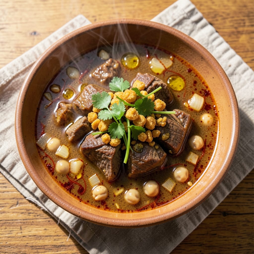 Algerian Shorba Soup Recipe: Harissa-Infused Lamb and Chickpea Comfort