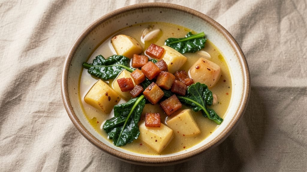 Better Than Olive Garden Zuppa Toscana Soup Recipe: Silky Egg Ribbons in Herbed Broth