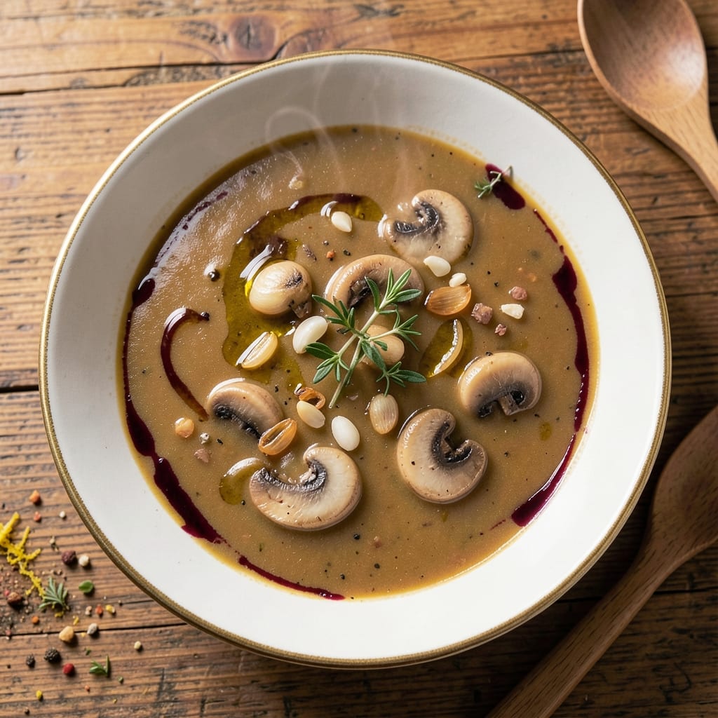 5 Star Mushroom Soup Recipe: Umami-Rich Velvety Depth with Toasted Garlic Crunch