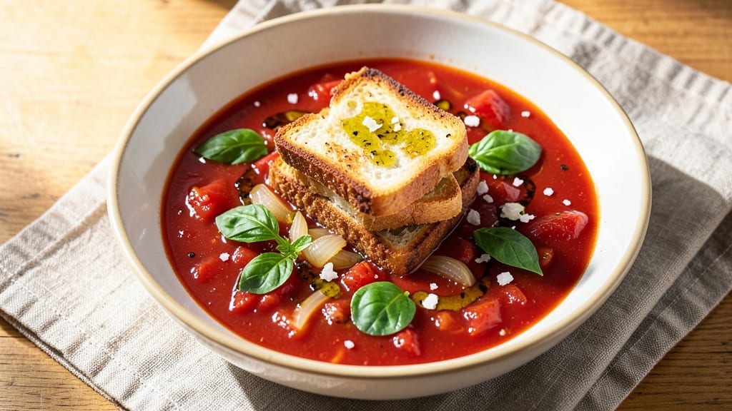 Beyond Bread Tomato Basil Soup Recipe: Plant-Based Comfort With Herbed Freshness