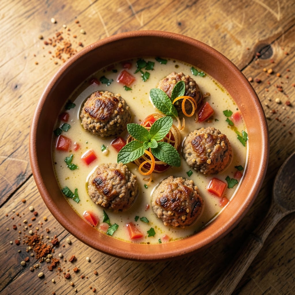Albondigas Soup Recipe With Mint: Herb-Infused Meatballs in Bright Tomato Broth
