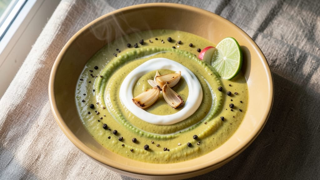 Avocado Soup Indian Recipe: Coconut-Curry Creaminess With Crispy Topping