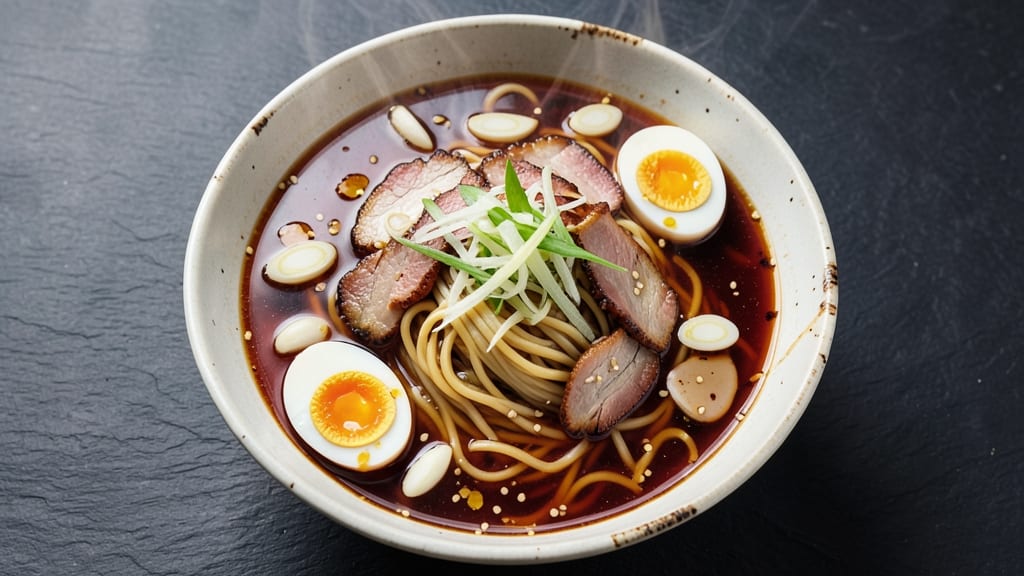 Asian Ramen Noodle Soup Recipe: Umami Bomb With Silky Noodles and Charred Celery Crunch