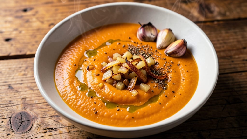 Bobby Flay's Pumpkin Soup Recipe: Roasted Spice Depth With Crispy Sage Garnish