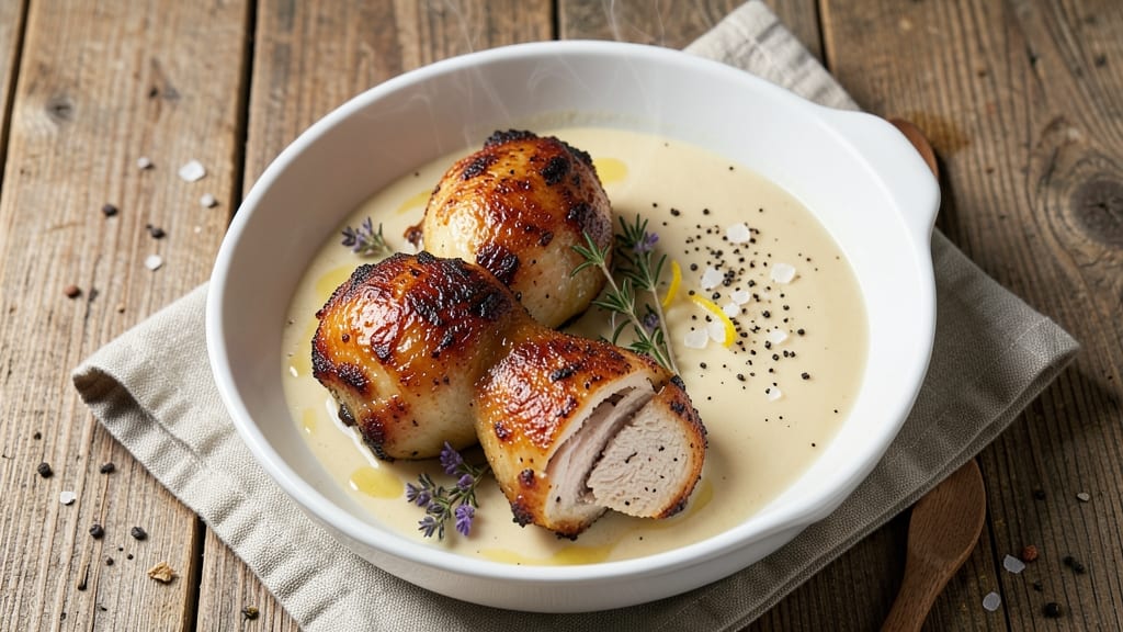 Baked Chicken Thighs with Cream of Chicken Soup Recipe: Crispy Skin, Creamy Braised Magic
