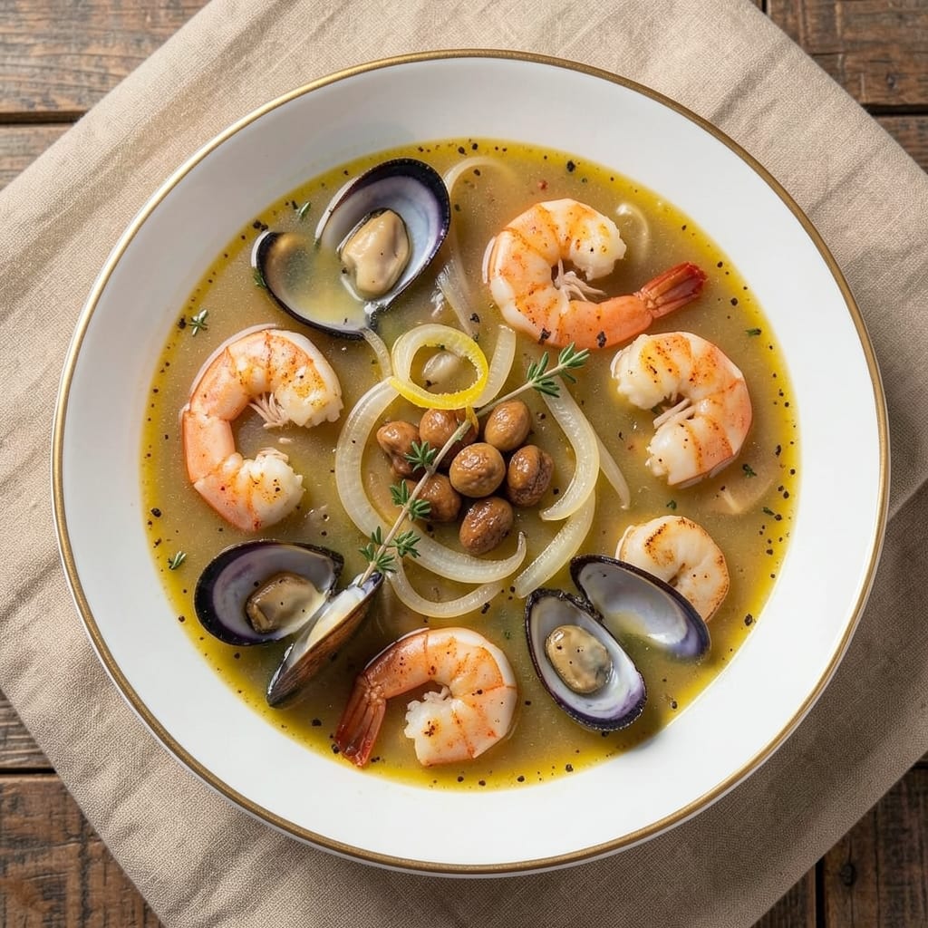 7 Mares Seafood Soup Recipe: Creamy Garlic and Herb Infusion