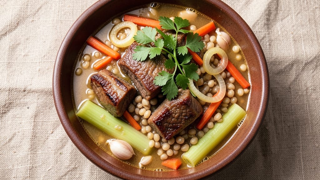 Beef Barley Soup Recipe With Stew Meat: Deep Umami Flavor From Slow-Braised Meat