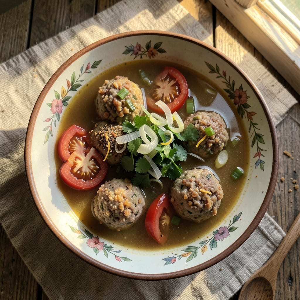 Albondigas Soup Recipe Filipino: Spiced Meatballs in Smooth Tomato-Coconut Broth