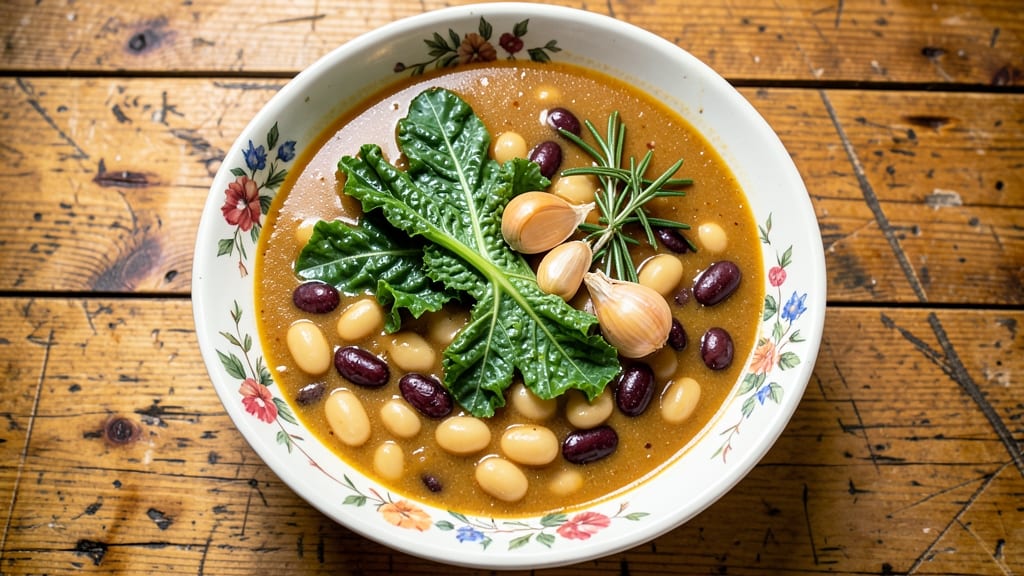 Authentic Tuscan Bean Soup Recipe: Rustic Cannellini and Borlotti Harmony