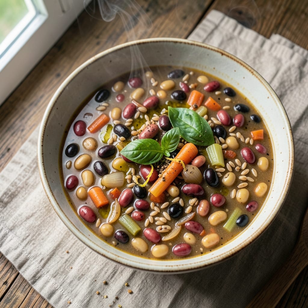 3 Bean Minestrone Soup Recipe Blue Zone: Longevity-Boosting Pantry Powerhouse