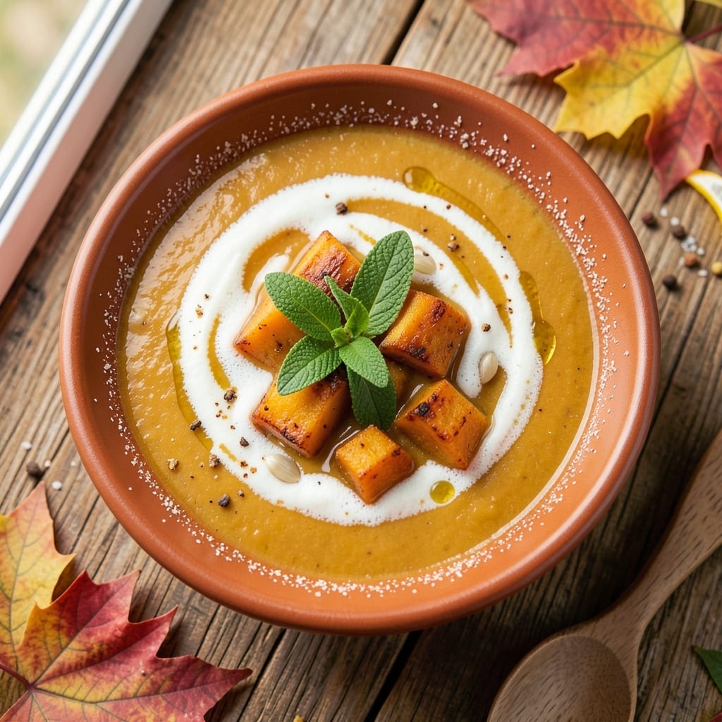 Air Fryer Butternut Squash Soup Recipe: Roasted Squash Velvety Smoothness