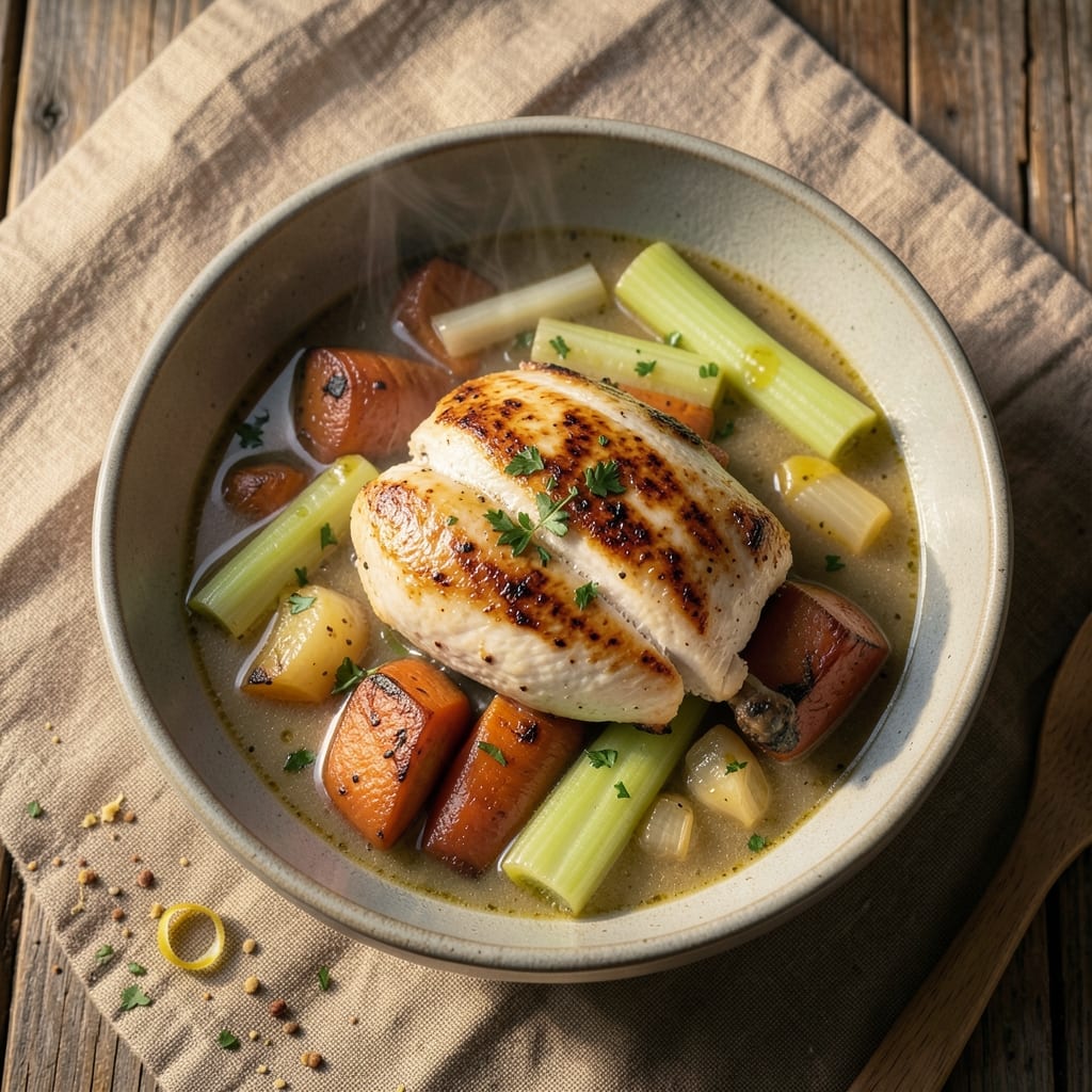 5-Star Chicken Soup Recipe: Velvet Broth with Herbed Dumplings