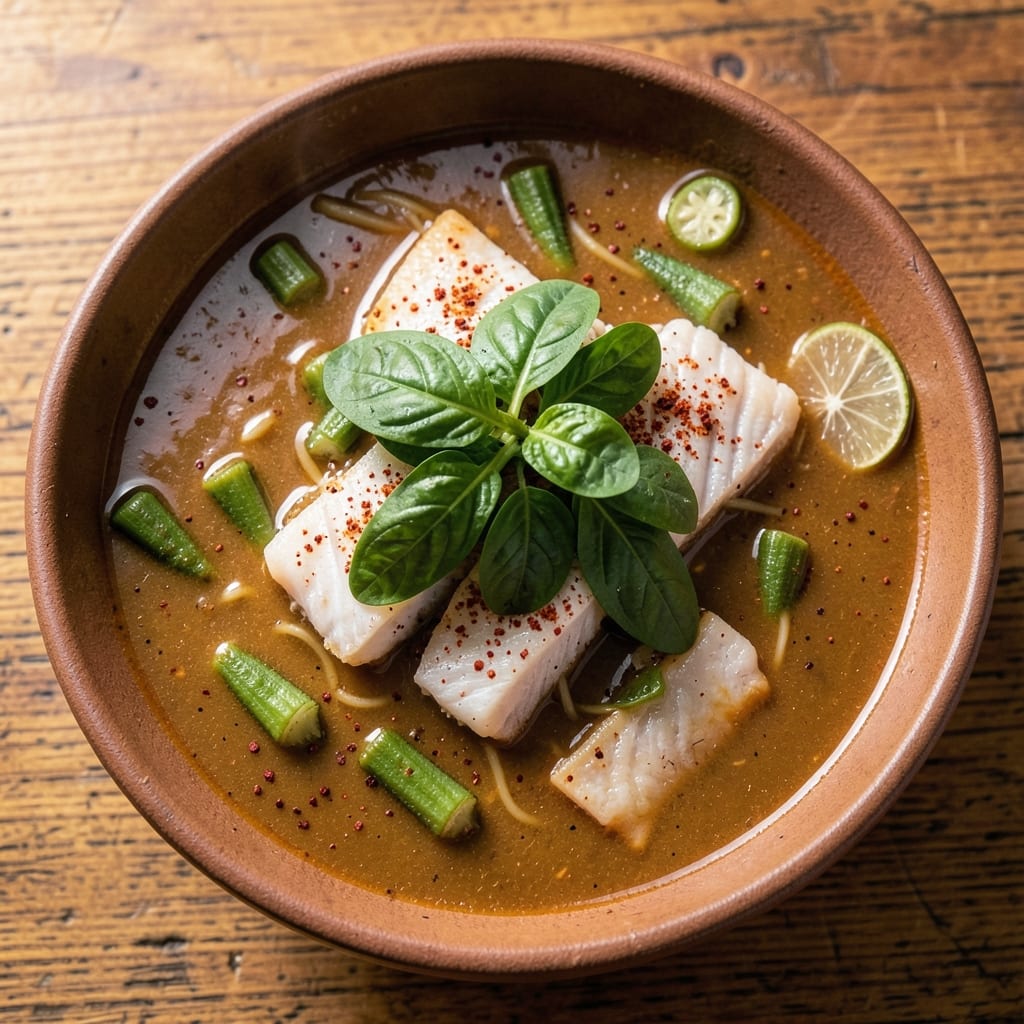 African Okra Soup Recipe Nigerian: Smoky Palm Oil Richness With Leafy Greens