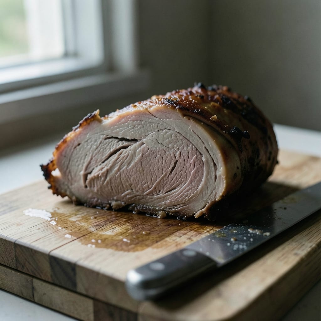 A roast that went wrong, dry and split