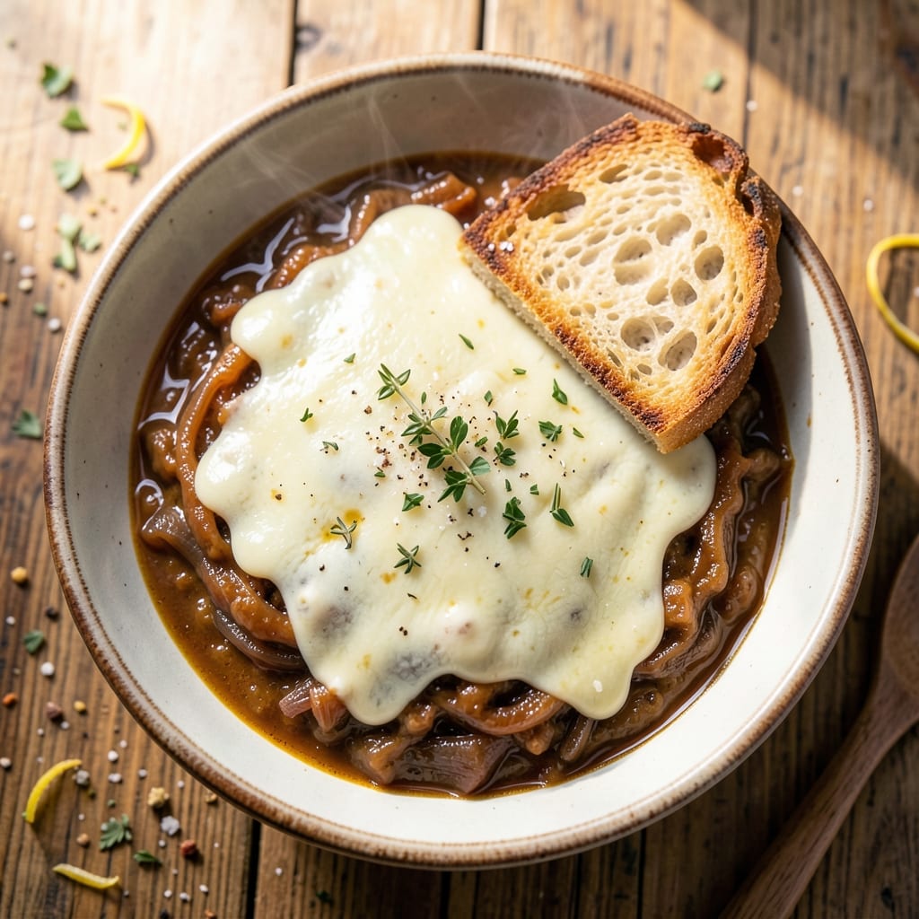 99 Restaurant French Onion Soup Recipe: Crispy Croutons and Melty Gruyère Magic