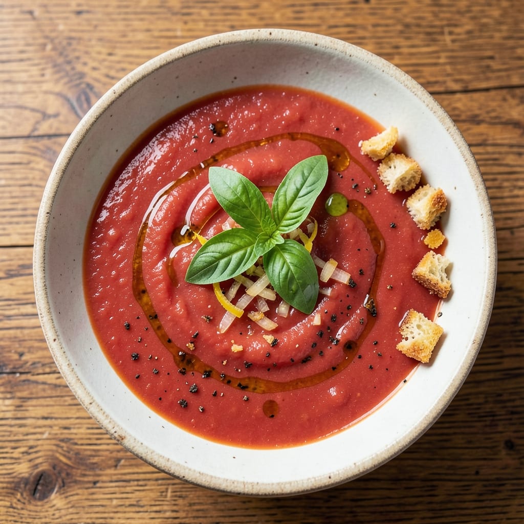 4bs Restaurant Tomato Soup Recipe: Smoky Garlic and Basil Infusion