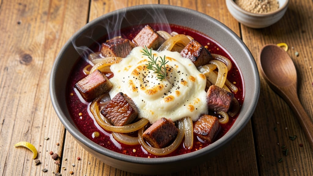 Beefy Onion Soup Recipe: Deep Umami Beef Broth With Caramelized Layers