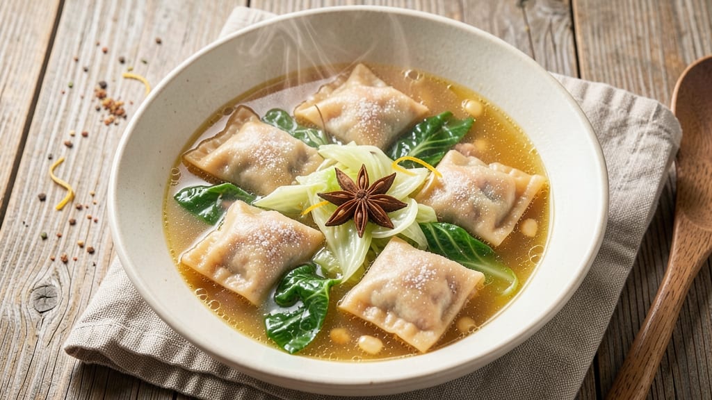 Asian Chicken Dumpling Soup Recipe: Steaming Broth and Silky Egg Dumplings