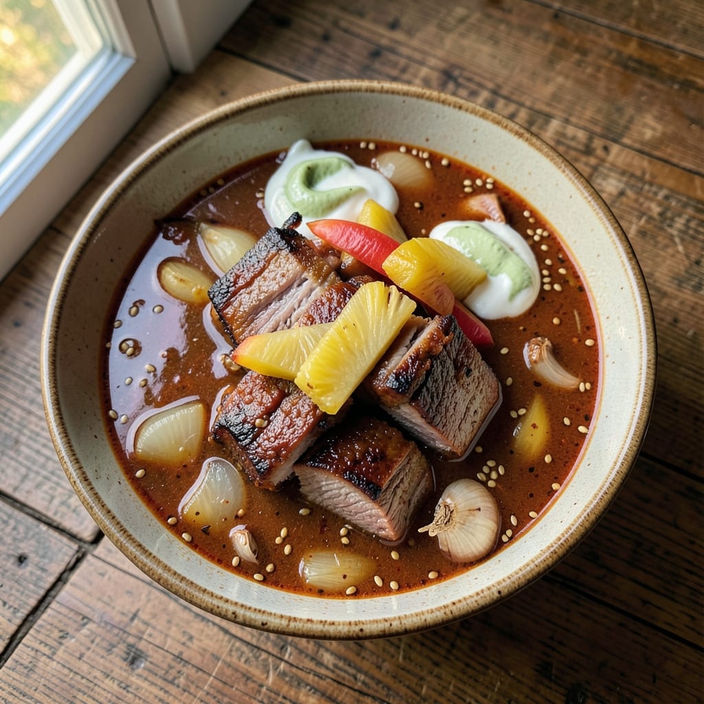 Al Pastor Soup Recipe: Smoky Pineapple-Ancho Flavor Fusion