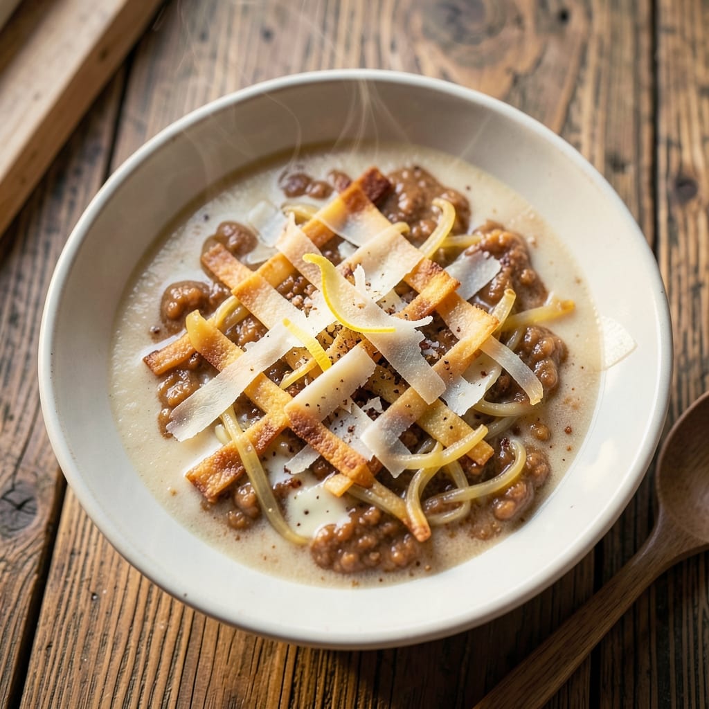 Three Cheese Soup Recipe: Triple Melting Cheese Layers